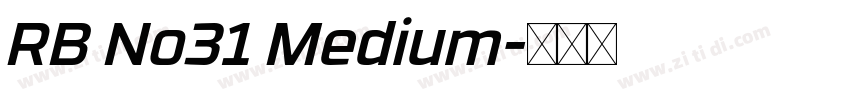 RB No31 Medium字体转换